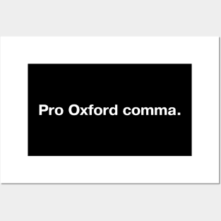 Pro Oxford comma. Posters and Art